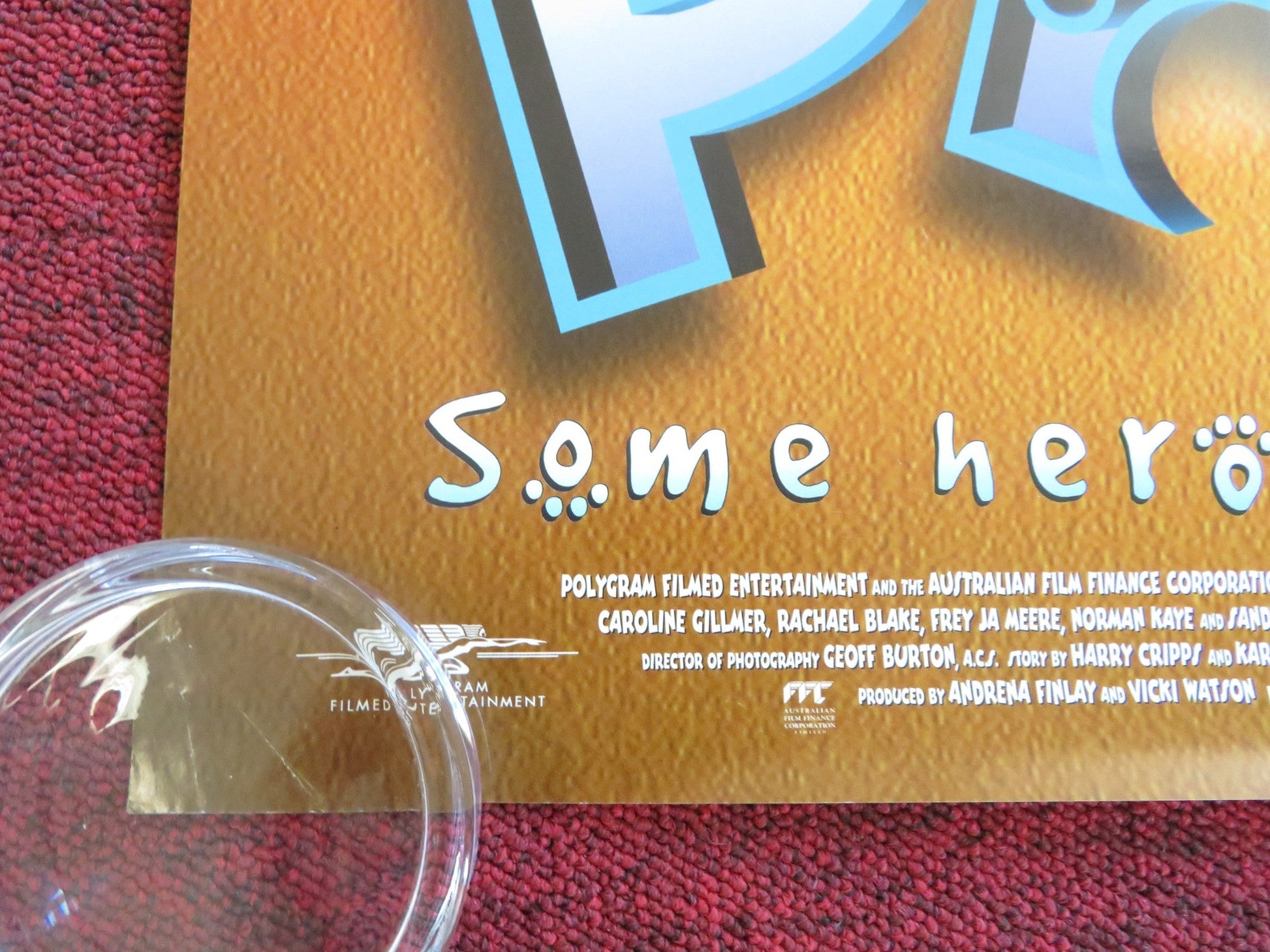 PAWS VHS VIDEO POSTER ROLLED BILLY CONNOLLY NATHAN CAVALERI 1997 Rendezvous Cinema Movie posters