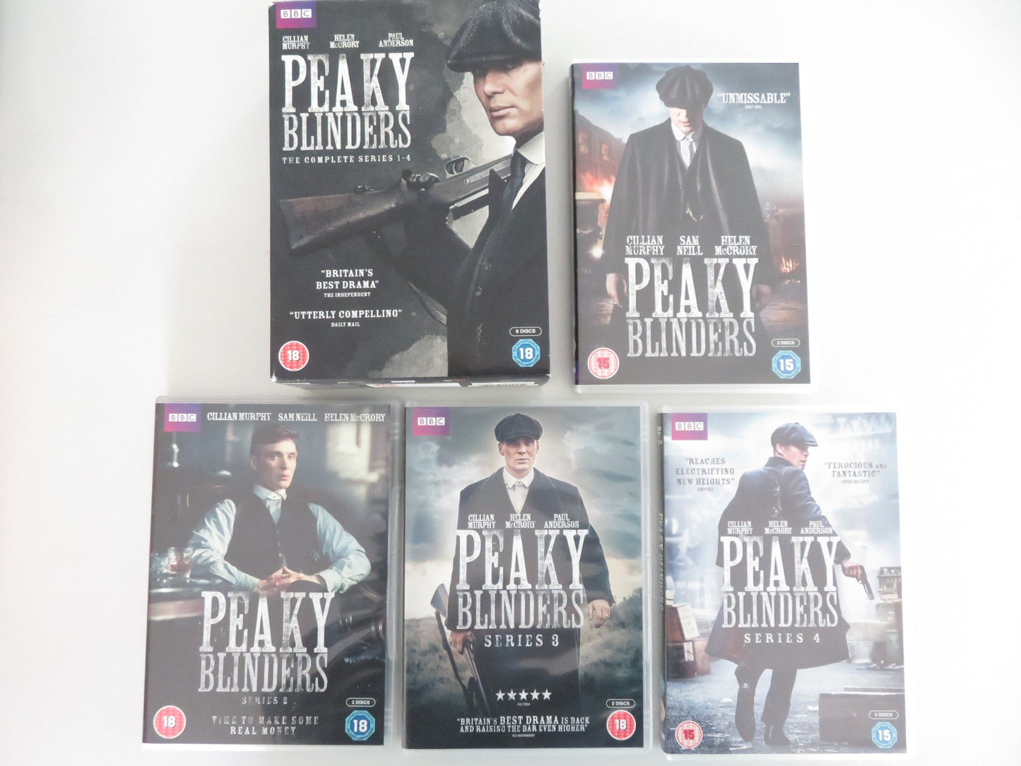 Peaky Blinders The Complete Series 1 - 4 (DVD BoxSet) Cillian Murphy 2013 Region 2 Movie posters