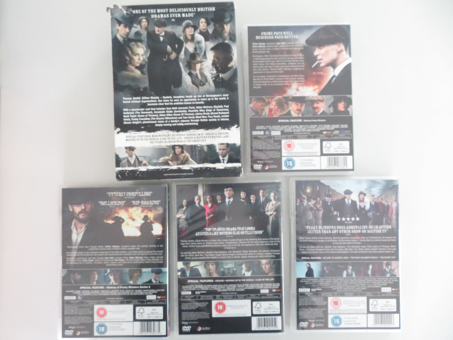 Peaky Blinders The Complete Series 1 - 4 (DVD BoxSet) Cillian Murphy 2013 Region 2 Movie posters