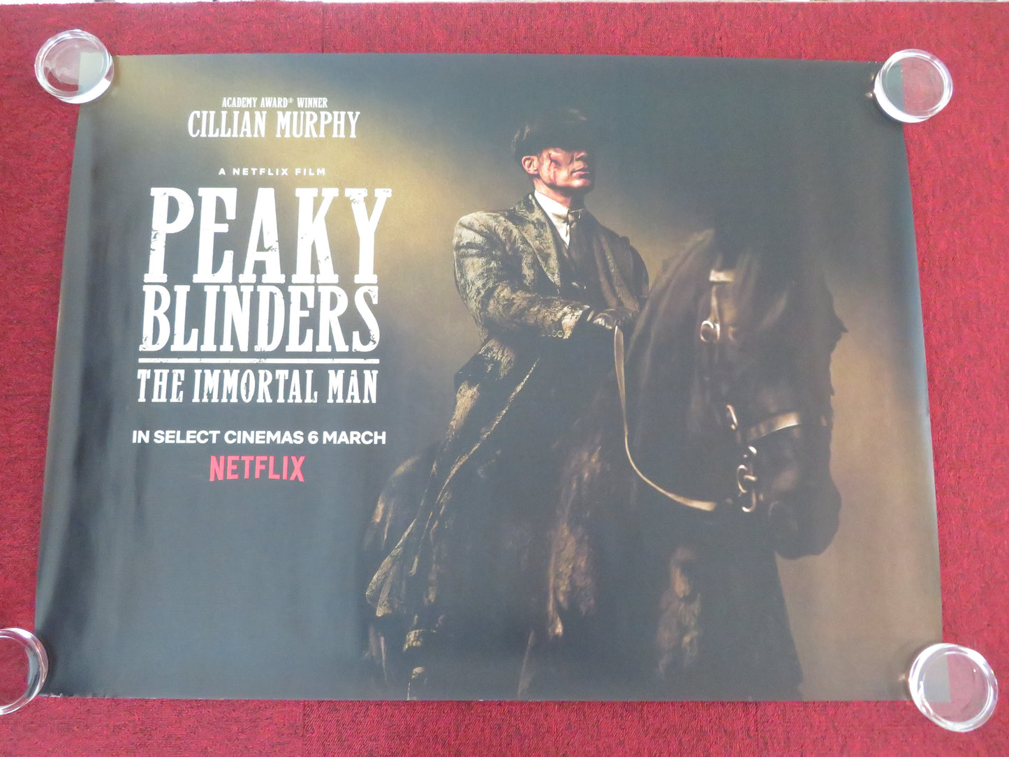 Peaky Blinders: The Immortal Man UK Quad Rolled Poster Cillian Murphy 2026 Movie posters