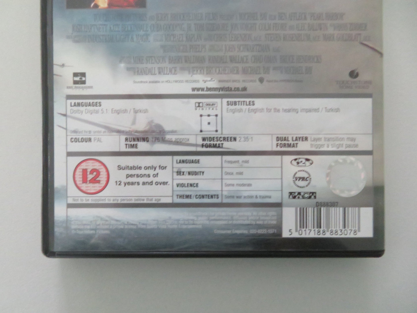 Pearl Harbor (DVD) Ben Affleck Josh Harnett 2001 Region 2 Movie posters