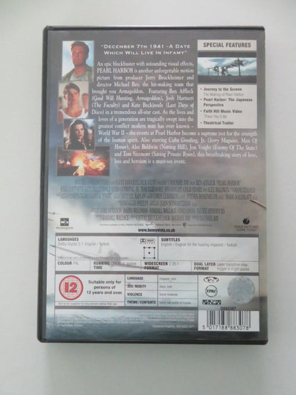Pearl Harbor (DVD) Ben Affleck Josh Harnett 2001 Region 2 Movie posters