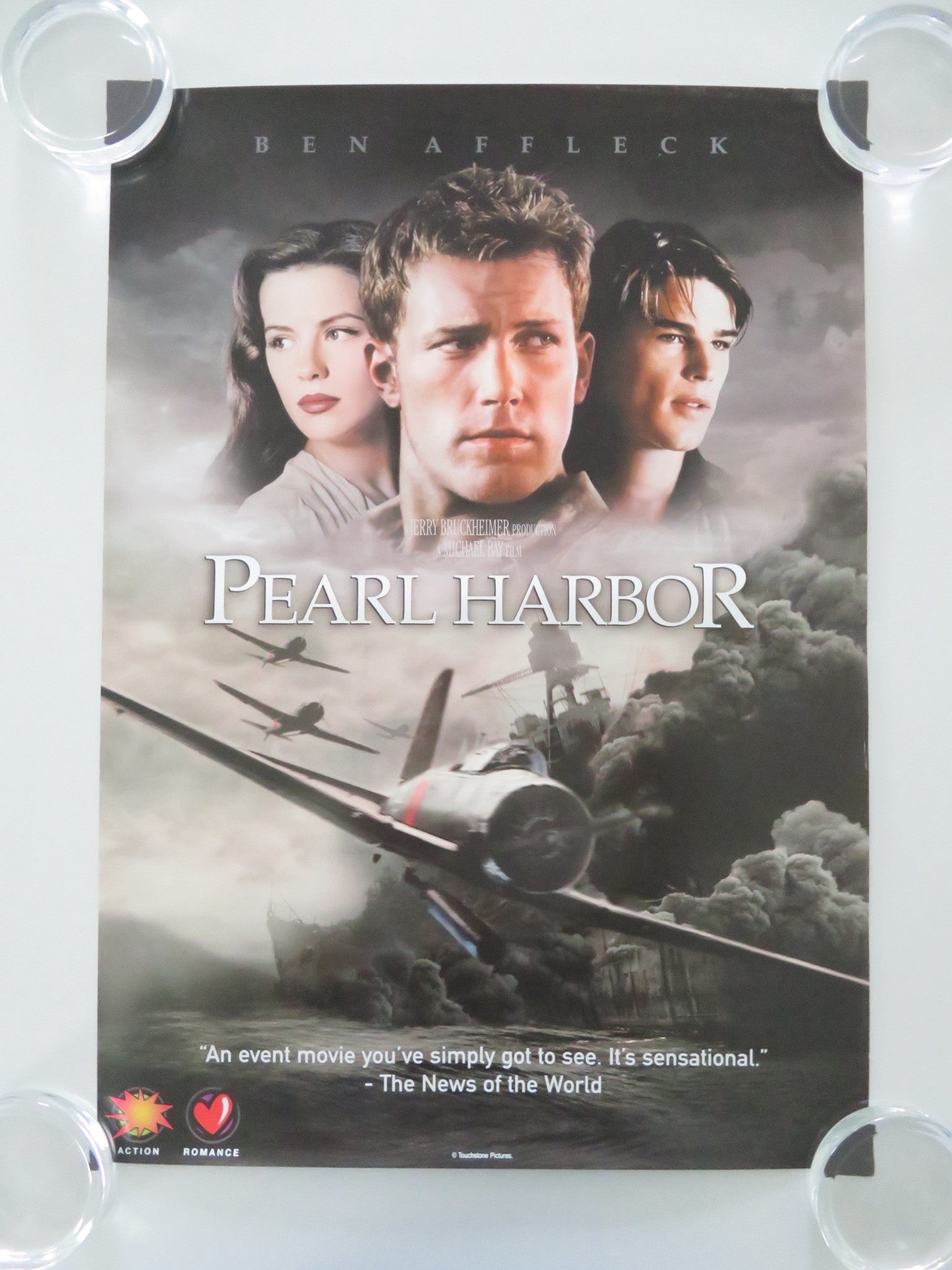 PEARL HARBOR VHS VIDEO POSTER BEN AFFLECK JOSH HARTNETT 2001 Movie posters