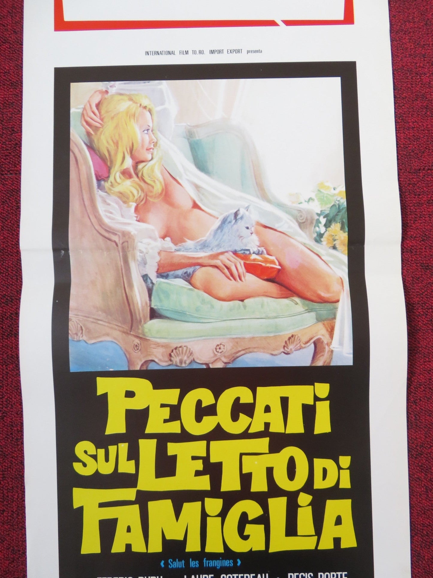 PECCATI SUL LETTO DI FAMIGLIA ITALIAN LOCANDINA POSTER FREDERIC DURU 1976 Rendezvous Cinema Movie posters