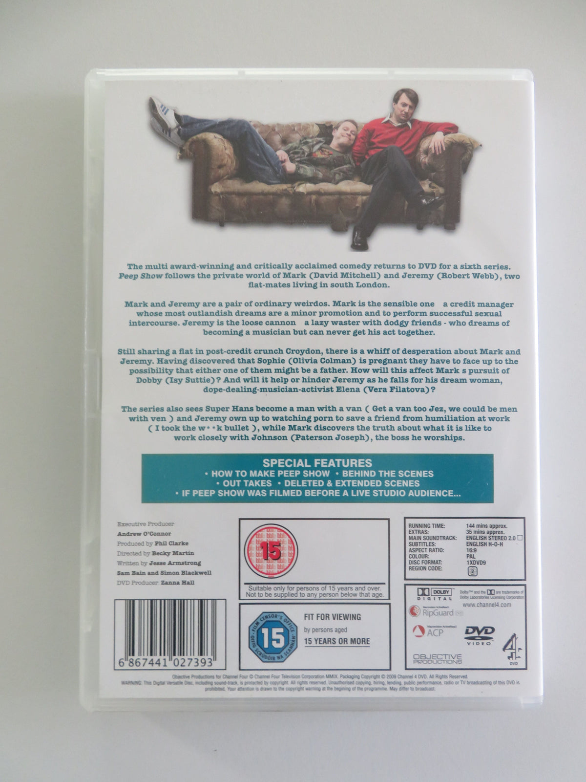 Peep Show - Series Six (DVD) David Mitchell Robert Webb 2009 Region 2 Movie posters