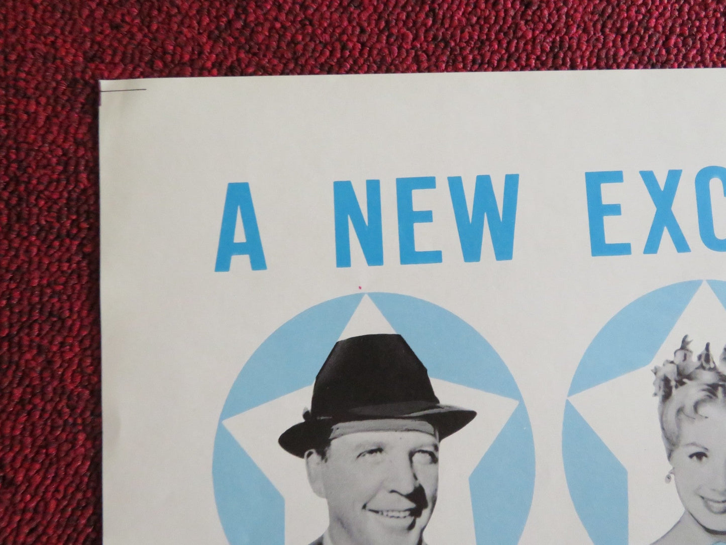 PEPE FOLDED US ONE SHEET POSTER CANTINFLAS BING CROSBY BOBBY DARIN 1960 Rendezvous Cinema Movie posters