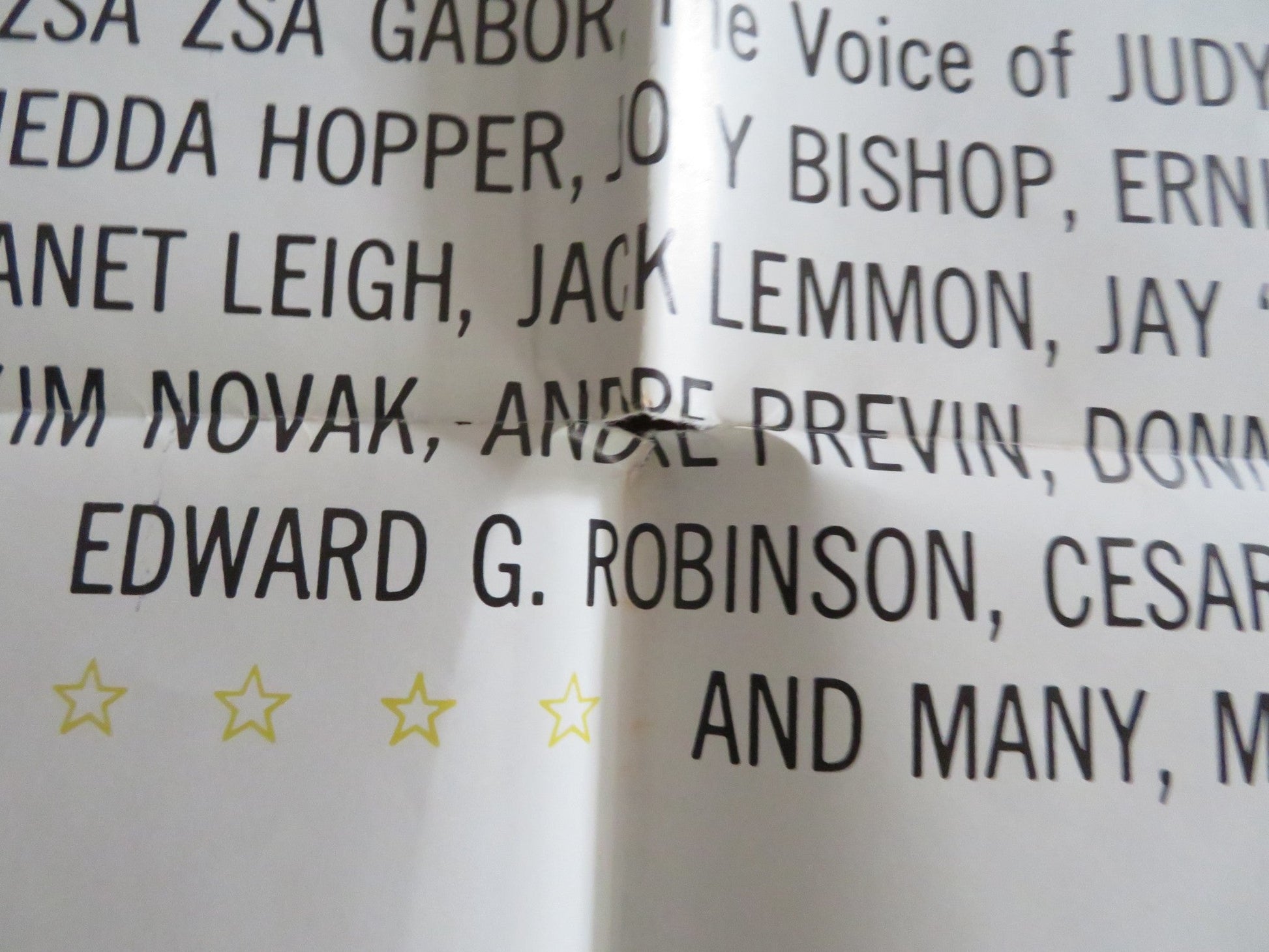 PEPE FOLDED US ONE SHEET POSTER CANTINFLAS BING CROSBY BOBBY DARIN 1960 Rendezvous Cinema Movie posters