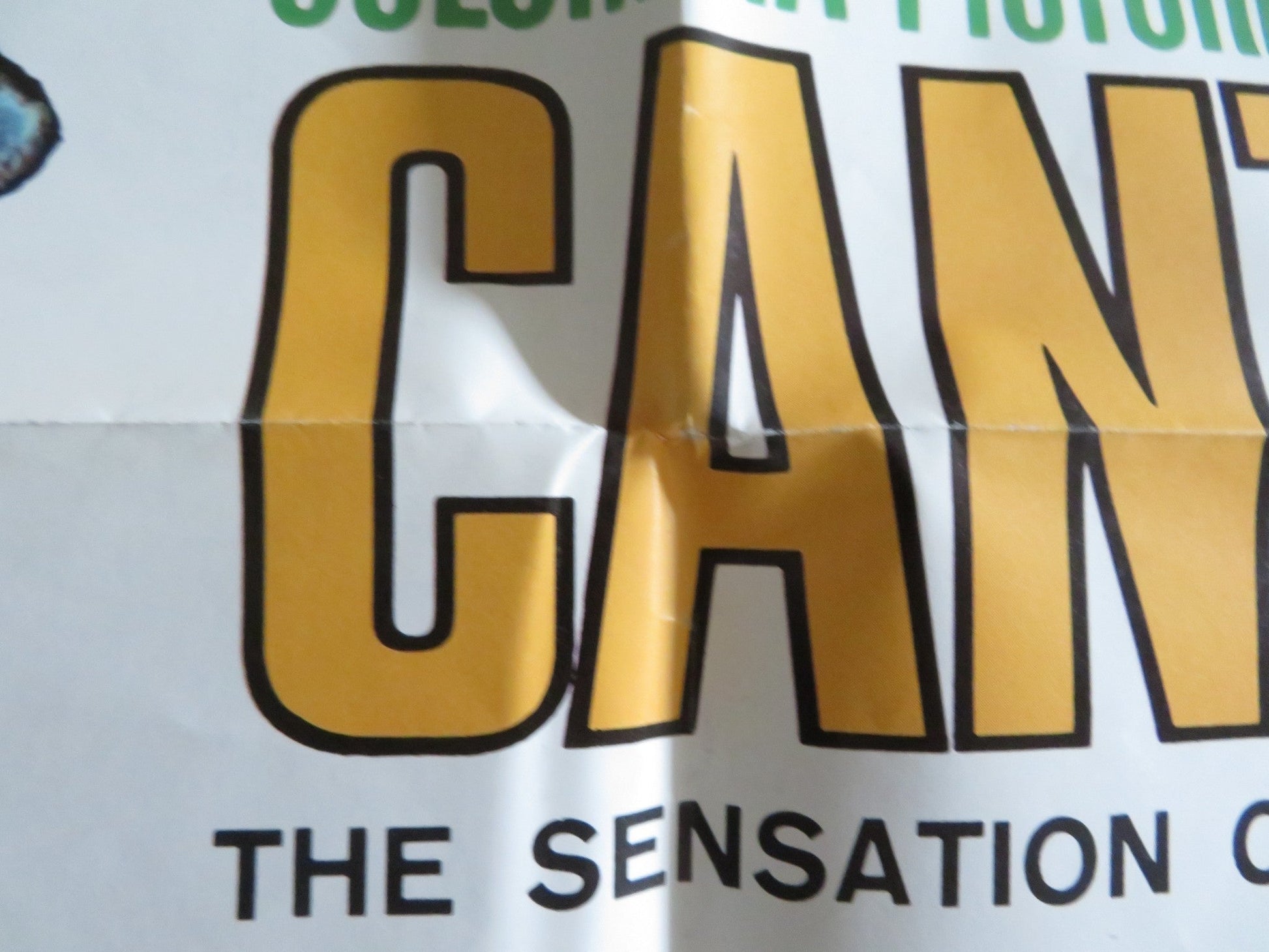 PEPE FOLDED US ONE SHEET POSTER CANTINFLAS BING CROSBY BOBBY DARIN 1960 Rendezvous Cinema Movie posters