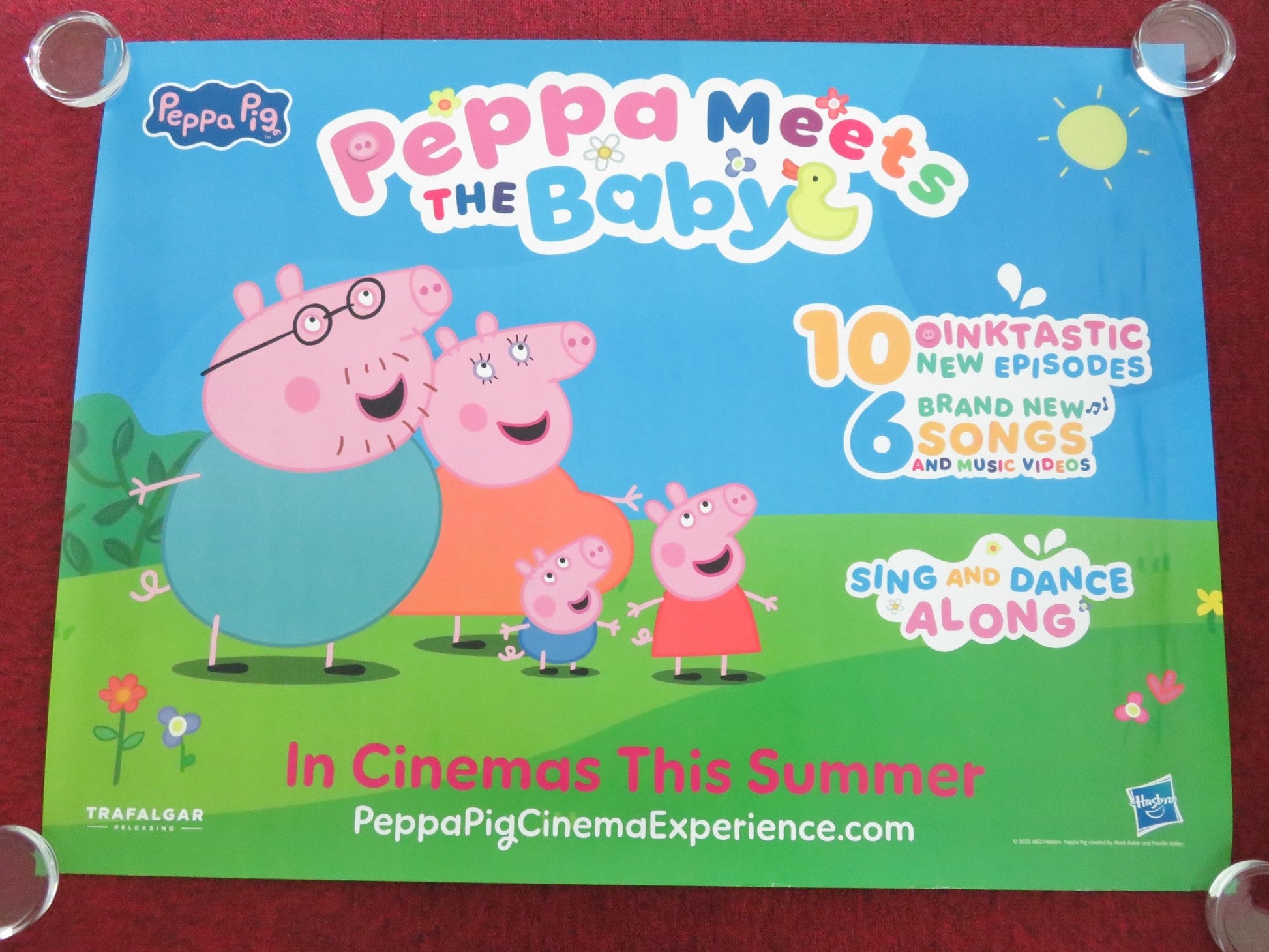 PEPPA MEETS THE BABY UK QUAD ROLLED POSTER MORWENNA BANKS HARRIETTE COX 2025 Movie posters
