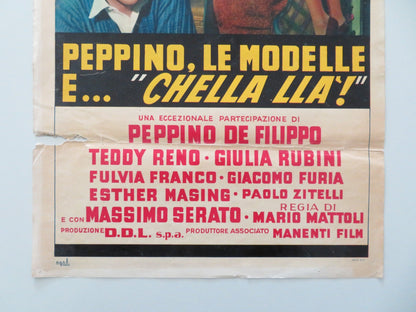 PEPPINO, LE MODELLE E... CHELLA LLA ITALIAN LOCANDINA POSTER DE FILIPPO 1957 Movie posters