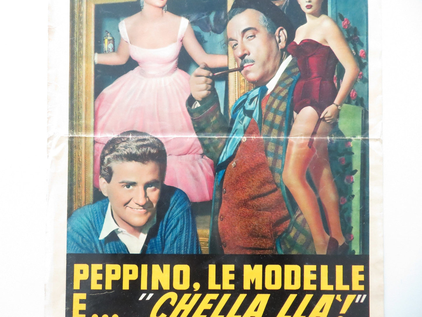 PEPPINO, LE MODELLE E... CHELLA LLA ITALIAN LOCANDINA POSTER DE FILIPPO 1957 Movie posters