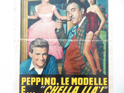PEPPINO, LE MODELLE E... CHELLA LLA ITALIAN LOCANDINA POSTER DE FILIPPO 1957 Movie posters