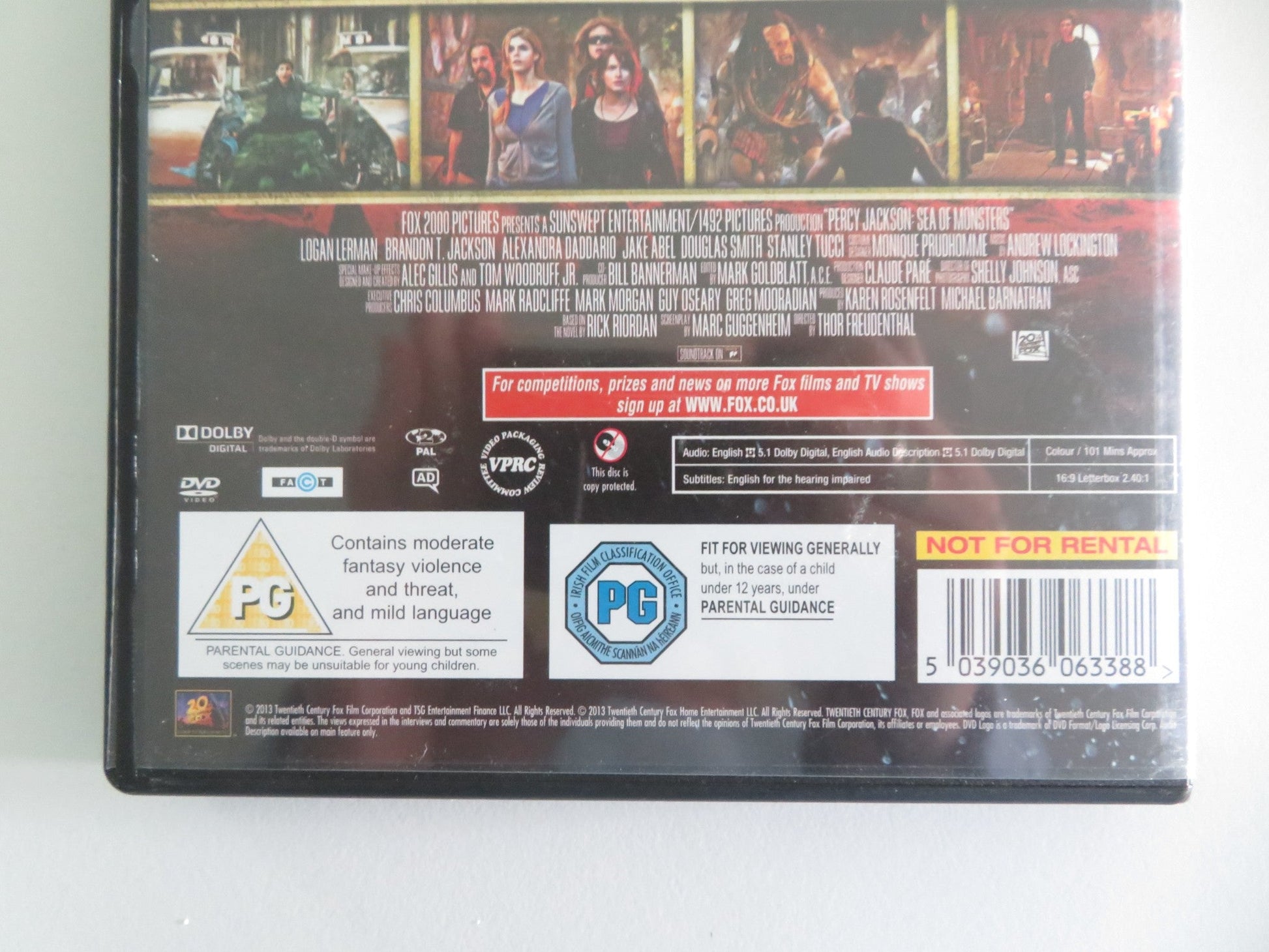 Percy Jackson: Sea of Monsters (DVD) Logan Lerman 2013 Region 2 Movie posters