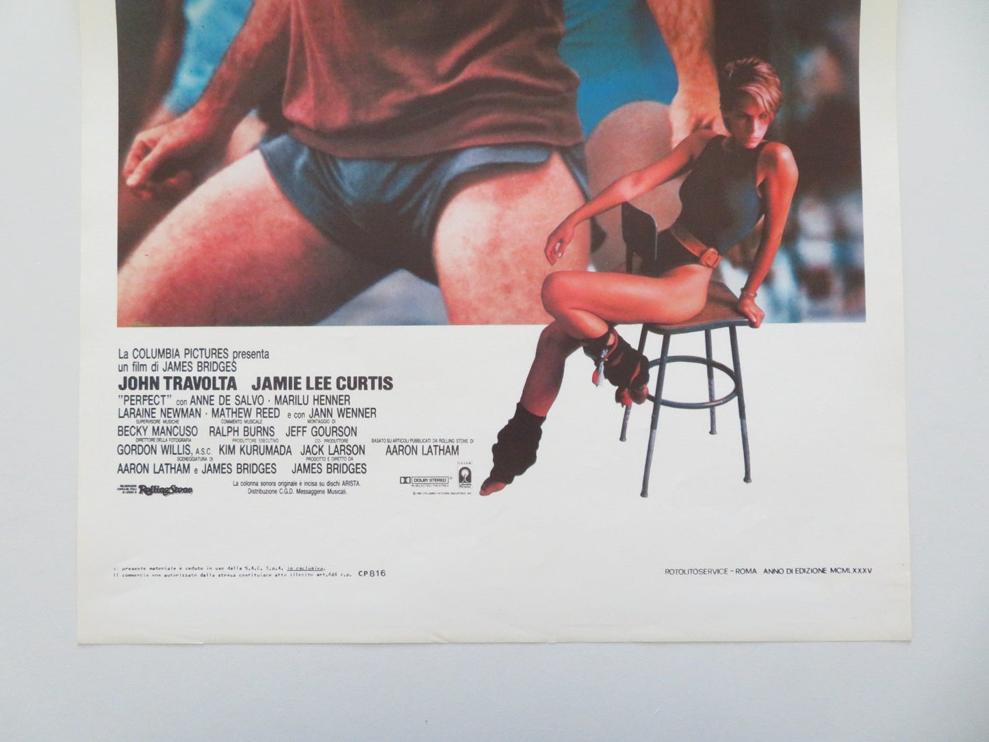 PERFECT ITALIAN LOCANDINA POSTER JOHN TRAVOLTA JAMIE LEE CURTIS 1985 Movie posters