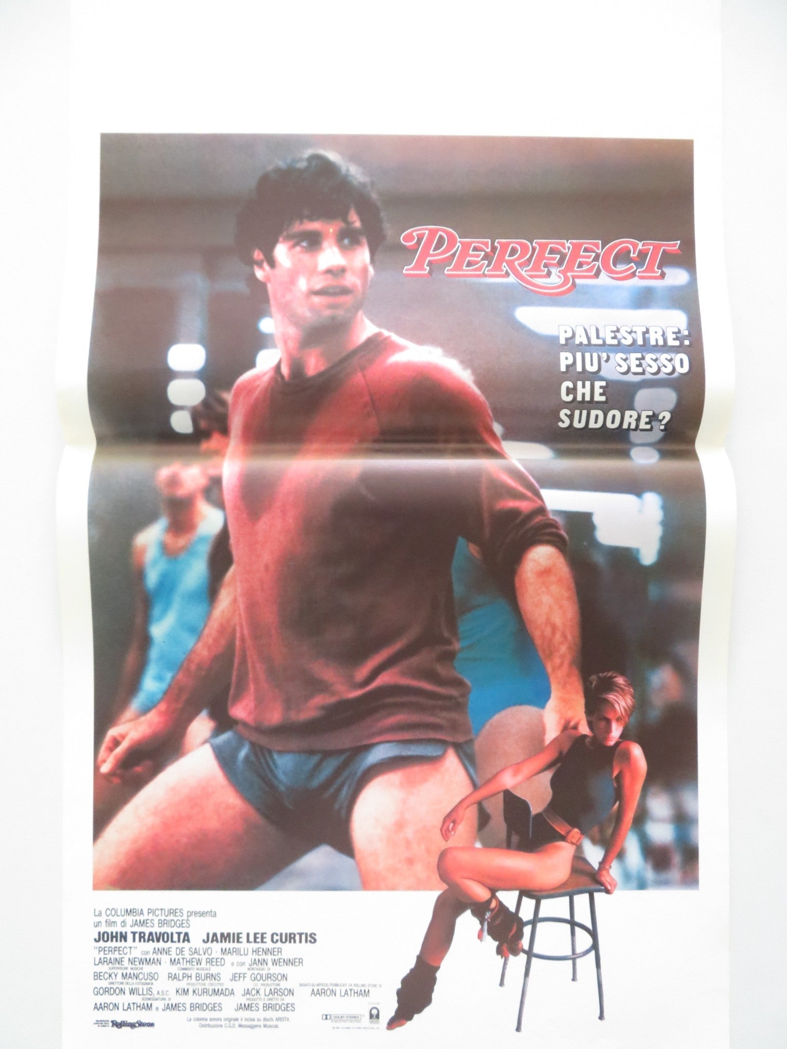 PERFECT ITALIAN LOCANDINA POSTER JOHN TRAVOLTA JAMIE LEE CURTIS 1985 Movie posters