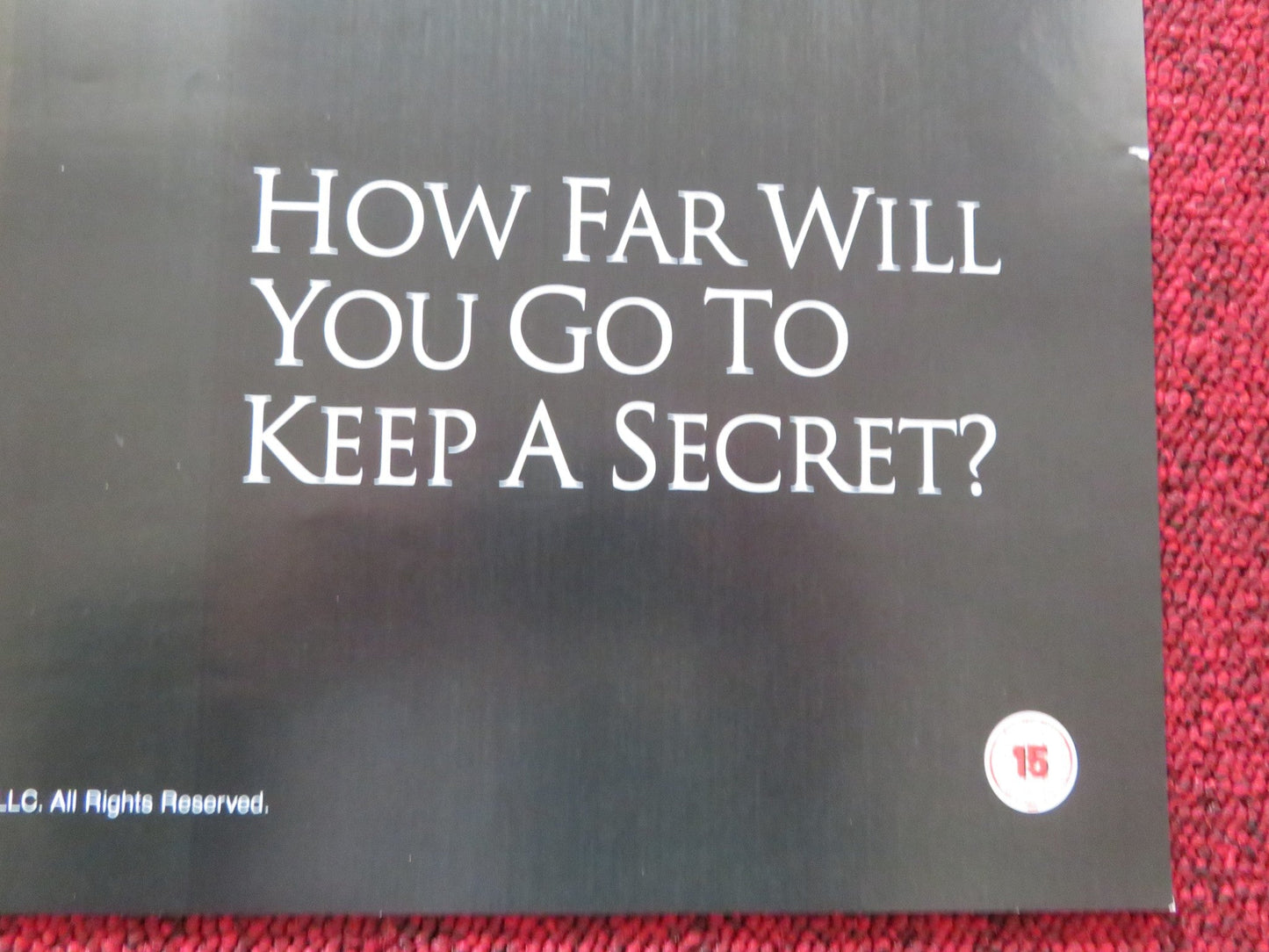 PERFECT STRANGER VHS VIDEO POSTER HALLE BERRY BRUCE WILLIS 2007 Rendezvous Cinema Movie posters