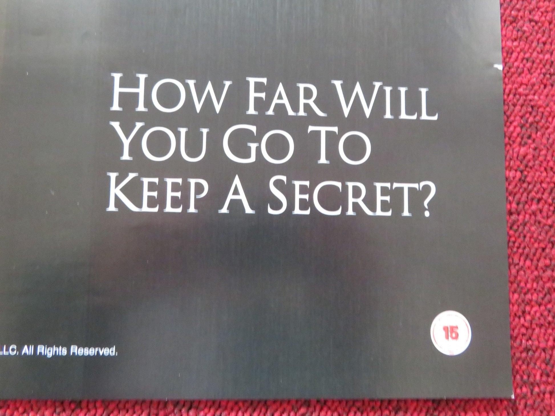 PERFECT STRANGER VHS VIDEO POSTER HALLE BERRY BRUCE WILLIS 2007 Rendezvous Cinema Movie posters