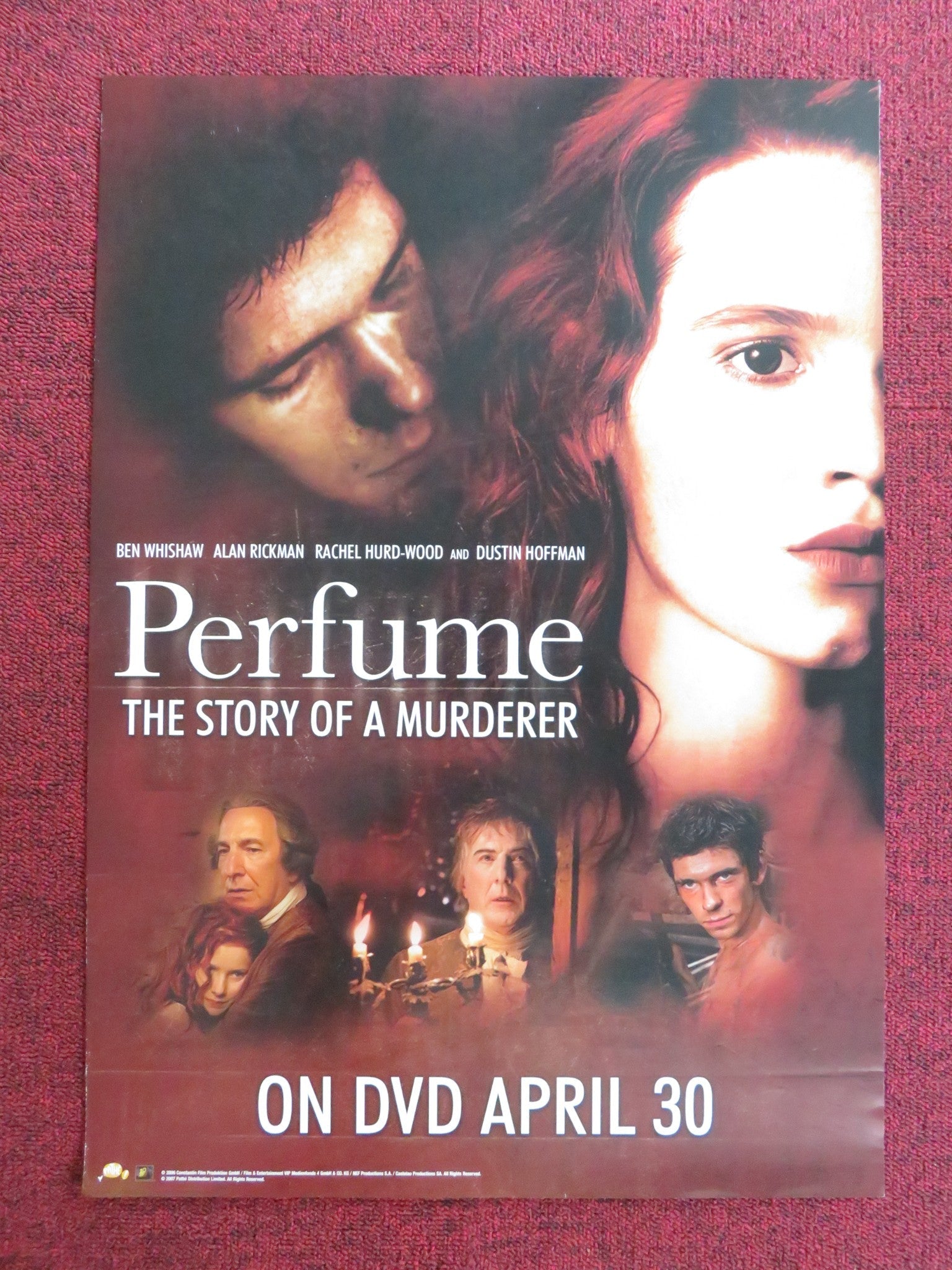 PERFUME: THE STORY OF A MURDERER DVD POSTER BEN WHISHAW ALAN RICKMAN 2006 Rendezvous Cinema Movie posters