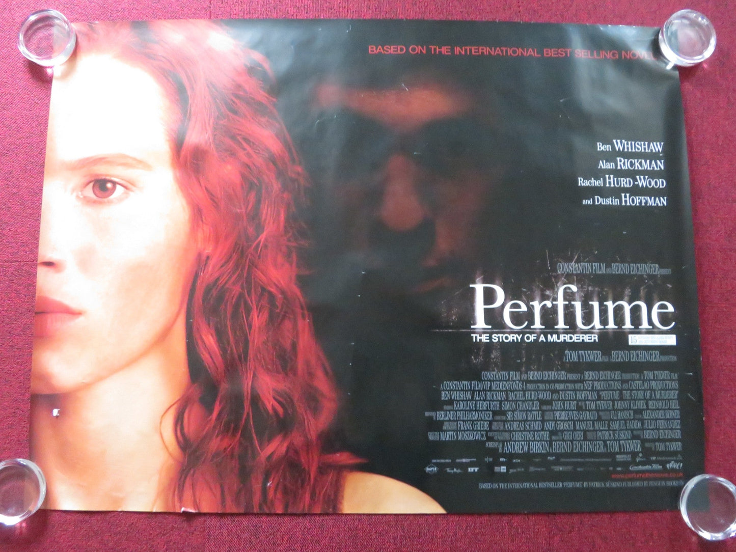 PERFUME: THE STORY OF A MURDERER UK QUAD ROLLED POSTER BEN WHISHAW RICKMAN 2006 Rendezvous Cinema Movie posters