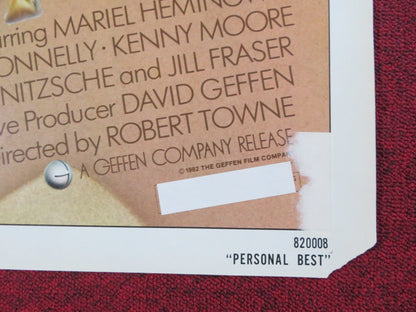 PERSONAL BEST FOLDED US ONE SHEET POSTER MARIEL HEMINGWAY SCOTT GLENN 1982 Rendezvous Cinema Movie posters