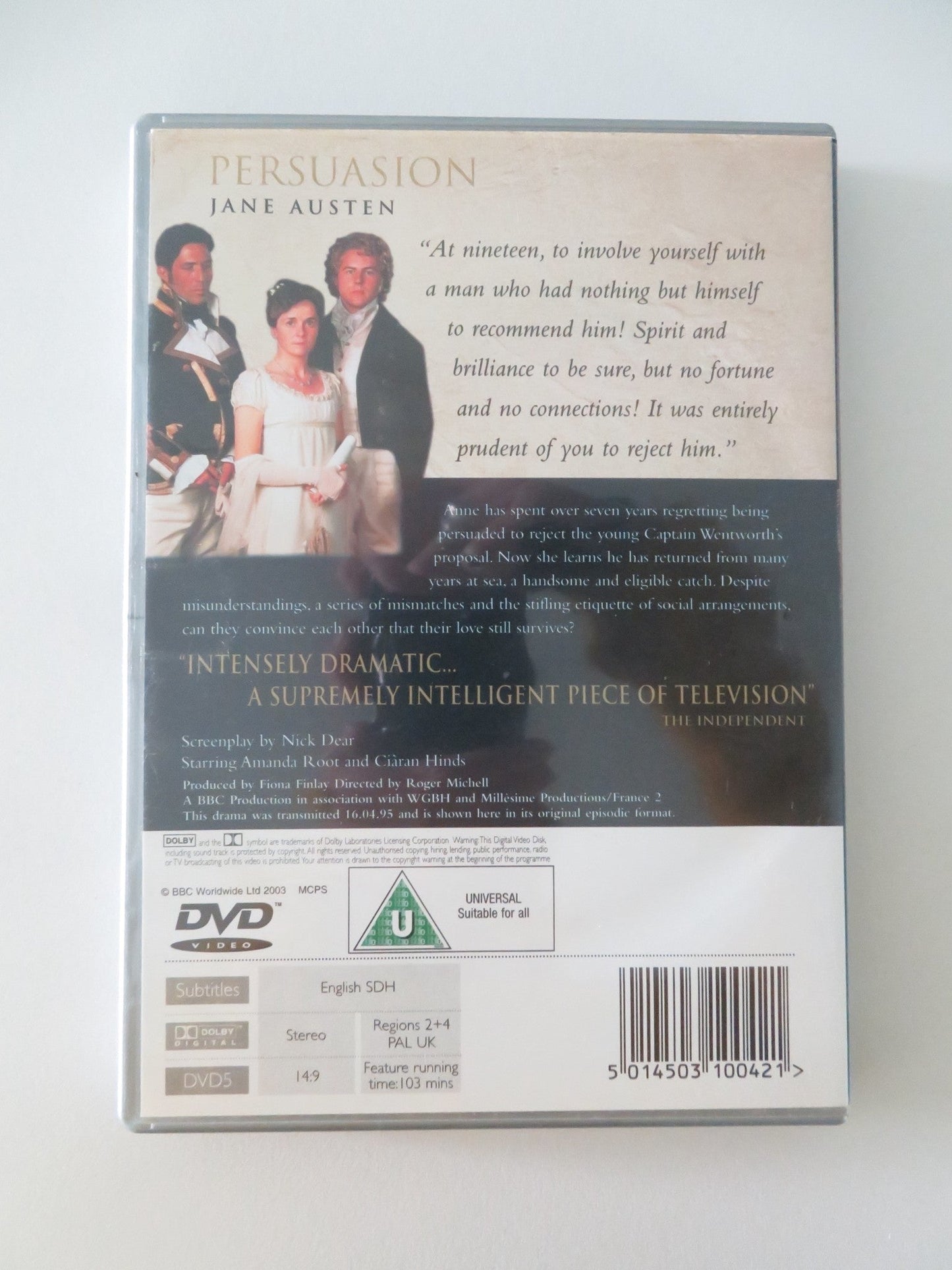 PERSUASION (DVD) AMANDA ROOT CIARAN HINDS 1995 REGION 2, 4 Movie posters