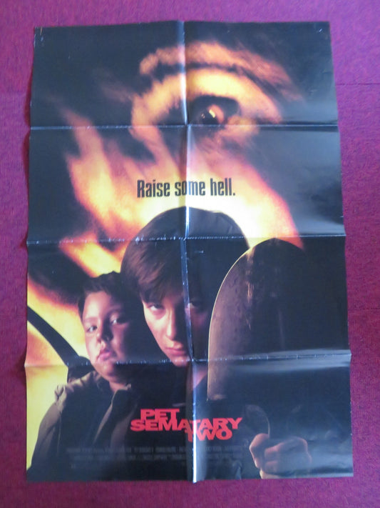 PET SEMATARY TWO - B FOLDED US ONE SHEET POSTER EDWARD FURLONG A. EDWARDS 1992 Rendezvous Cinema Movie posters