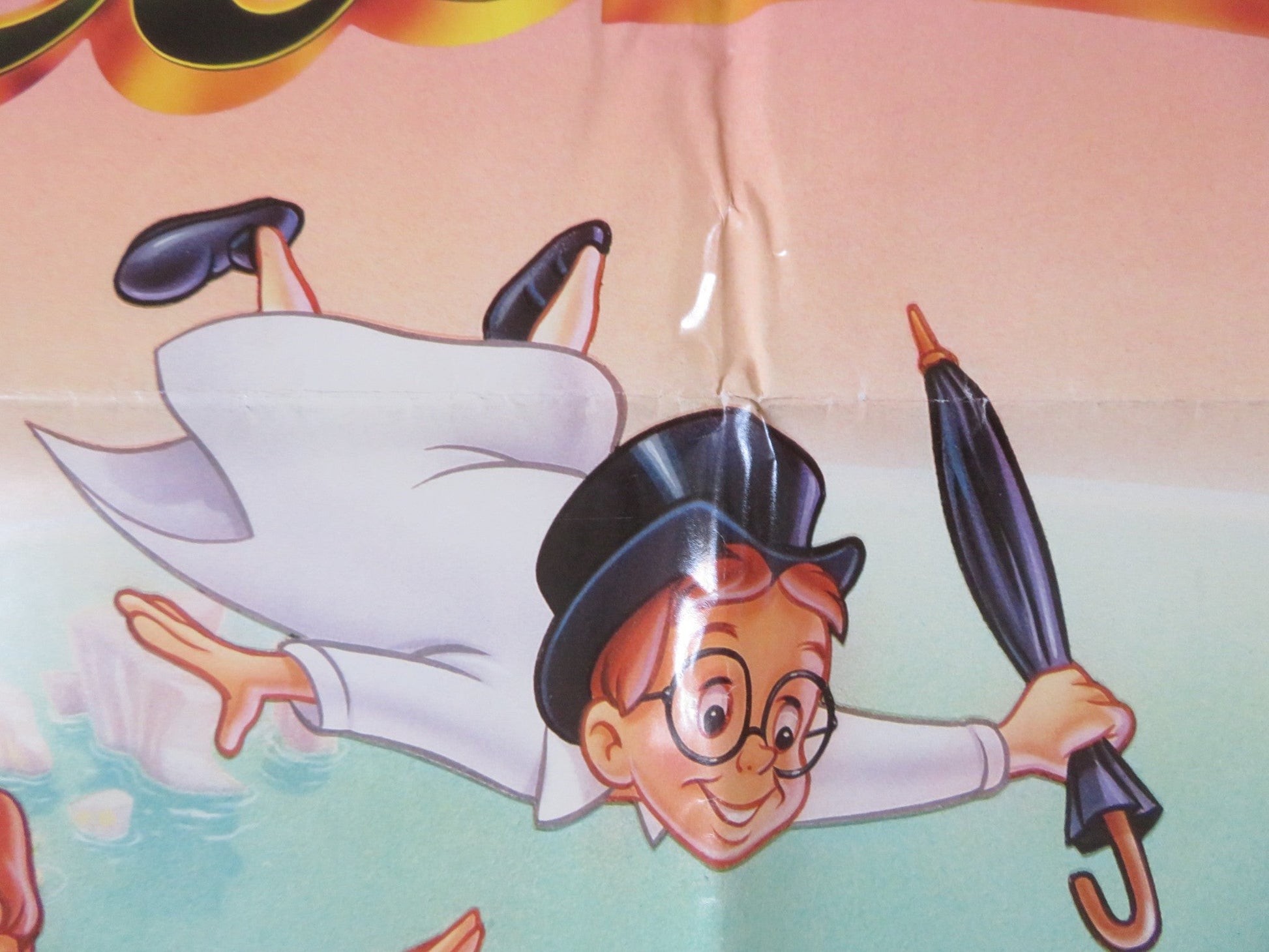 PETER PAN FOLDED US ONE SHEET POSTER BOBBY DRISCOLL KATHRYN BEAUMONT 1989 Rendezvous Cinema Movie posters