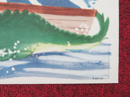 PETER PAN FOLDED US ONE SHEET POSTER DISNEY BOBBY DRISCOLL K. BEAUMONT R1969 Movie posters