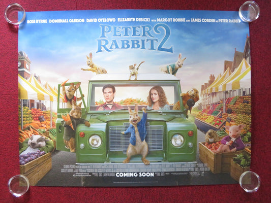 PETER RABBIT 2: THE RUNAWAY UK QUAD ROLLED POSTER ROSE BYRNE GLEESON 2021 Rendezvous Cinema Movie posters