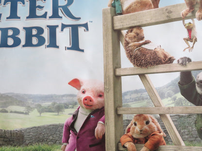 PETER RABBIT - B UK QUAD ROLLED POSTER ROSE BYRNE DOMHNALL GLEESON 2018 Rendezvous Cinema Movie posters
