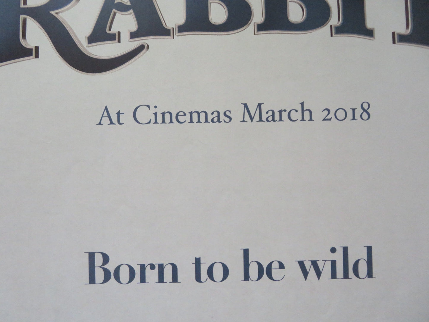 PETER RABBIT UK QUAD ROLLED POSTER JAMES CORDEN ROSE BYRNE 2018 Rendezvous Cinema Movie posters