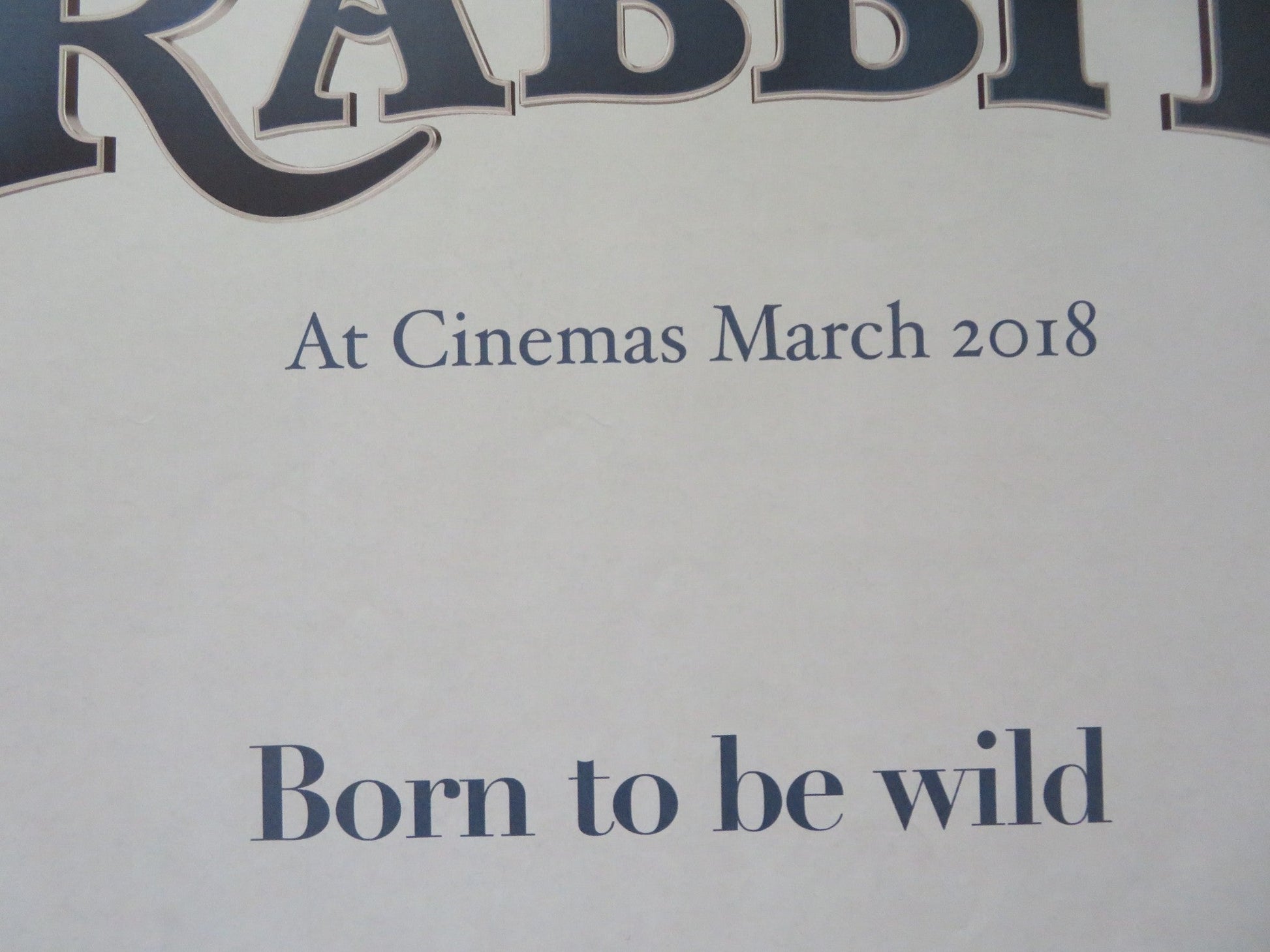 PETER RABBIT UK QUAD ROLLED POSTER JAMES CORDEN ROSE BYRNE 2018 Rendezvous Cinema Movie posters