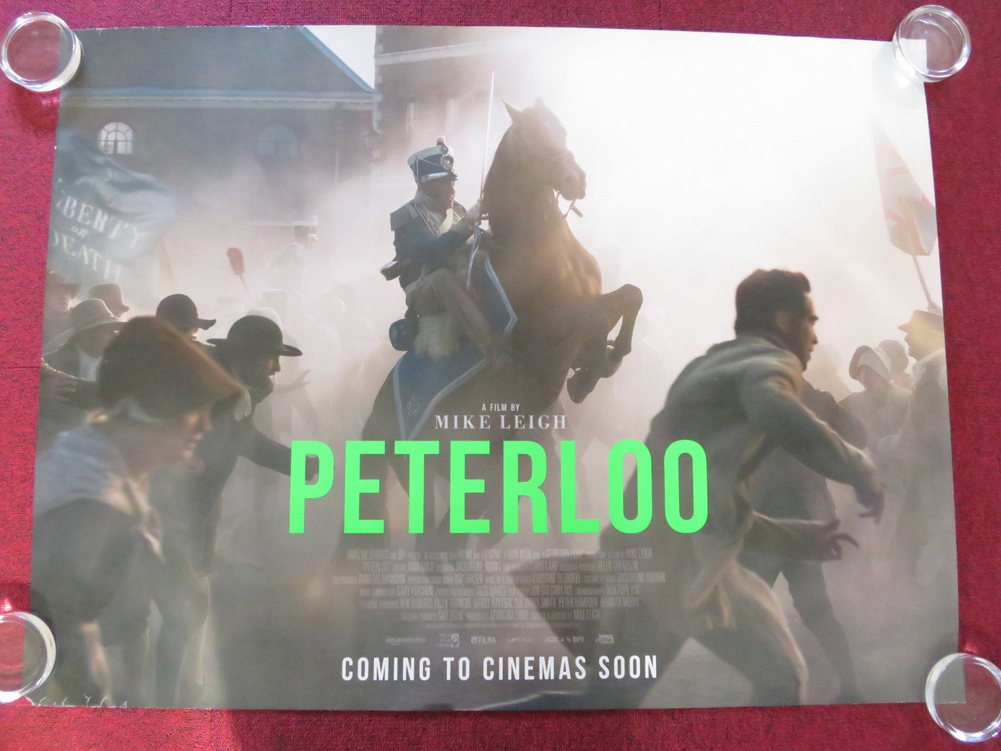 PETERLOO - B UK QUAD ROLLED POSTER RORY KINNEAR MAXINE PEAKE 2018 Rendezvous Cinema Movie posters