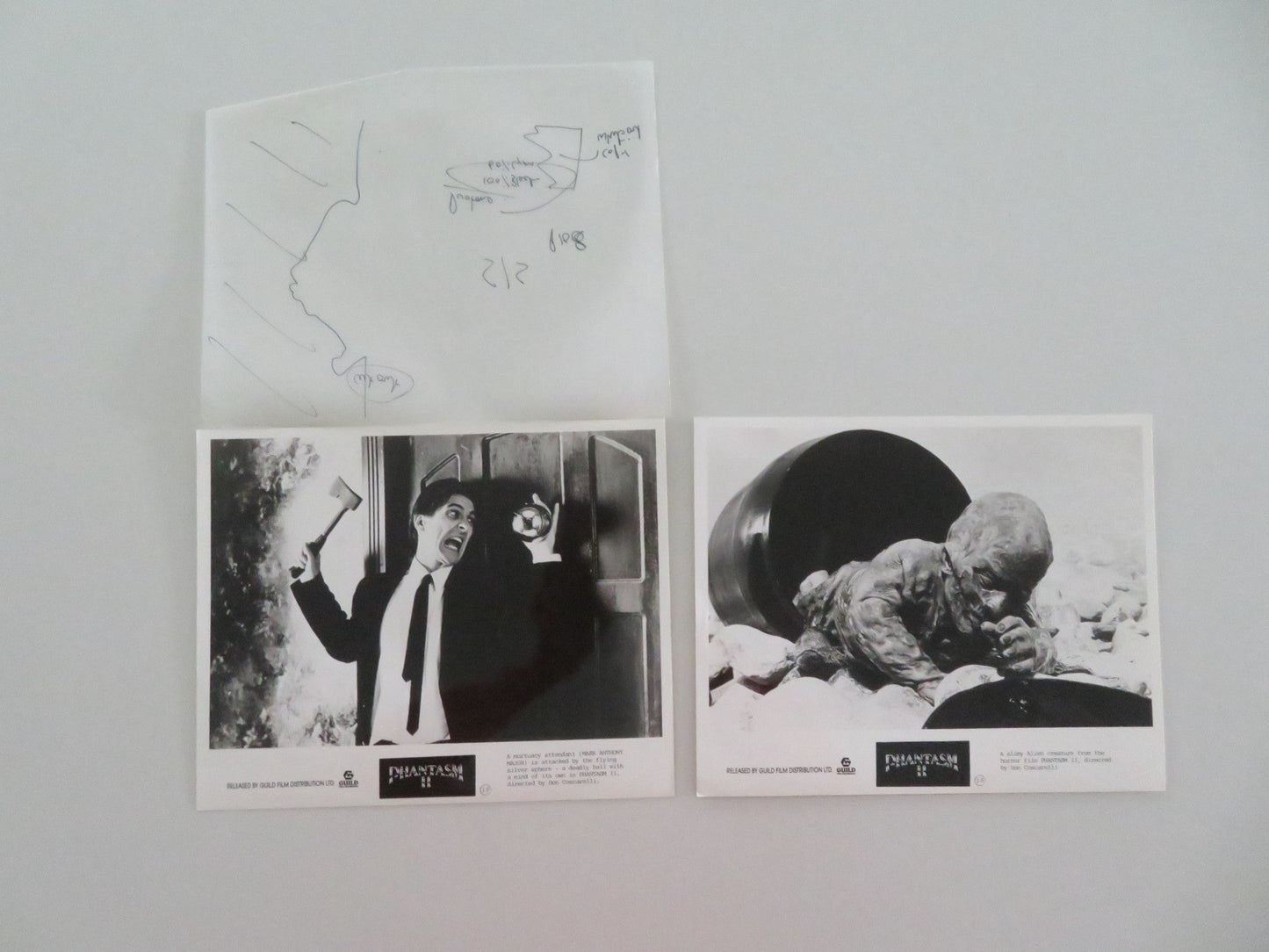 PHANTASM II MOVIE STILL PHOTO LOT OF 2 MARK MAJOR JAMES LE GROS 1988 Movie posters