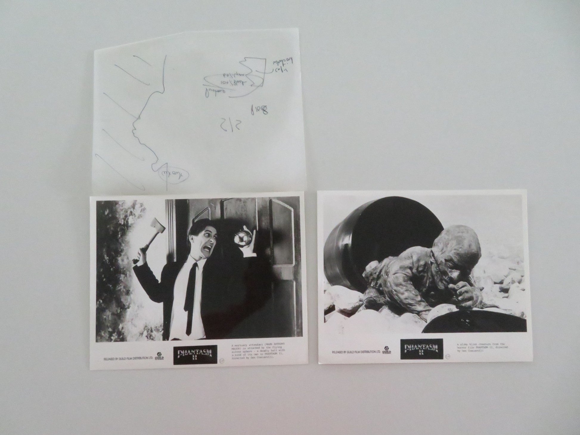 PHANTASM II MOVIE STILL PHOTO LOT OF 2 MARK MAJOR JAMES LE GROS 1988 Movie posters