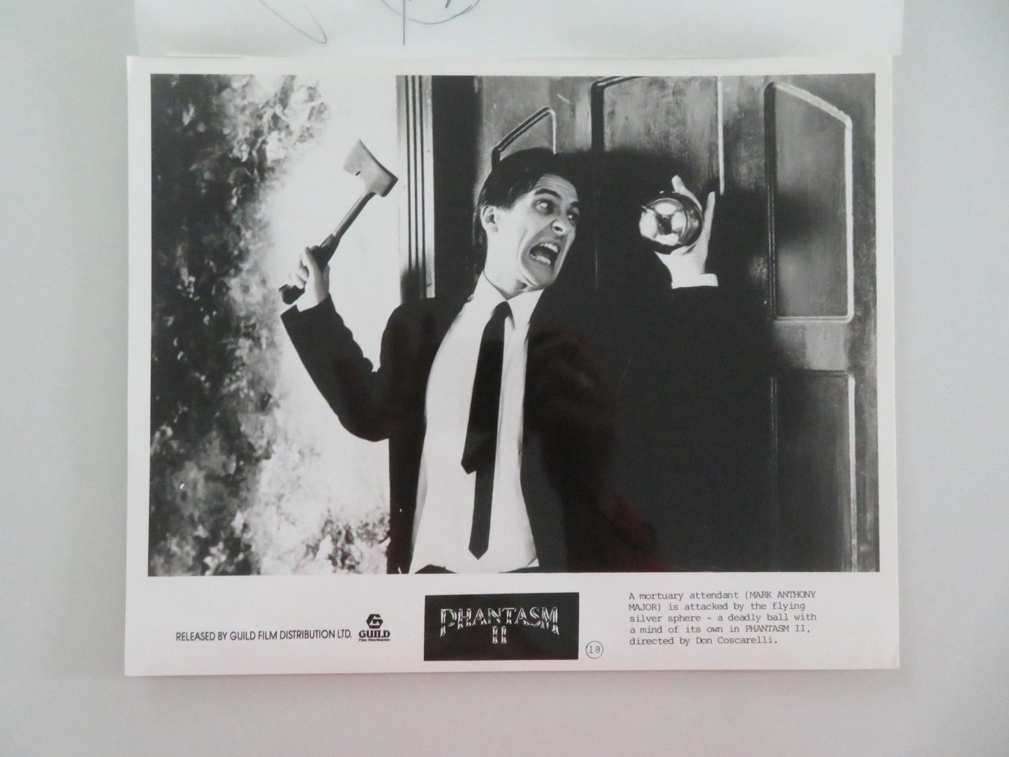 PHANTASM II MOVIE STILL PHOTO LOT OF 2 MARK MAJOR JAMES LE GROS 1988 Movie posters