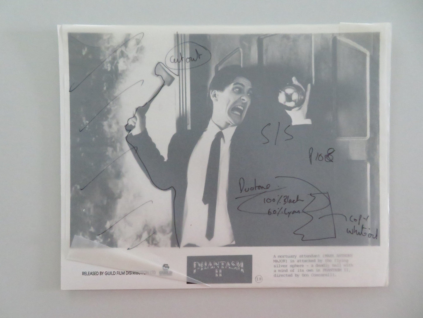 PHANTASM II MOVIE STILL PHOTO LOT OF 2 MARK MAJOR JAMES LE GROS 1988 Movie posters