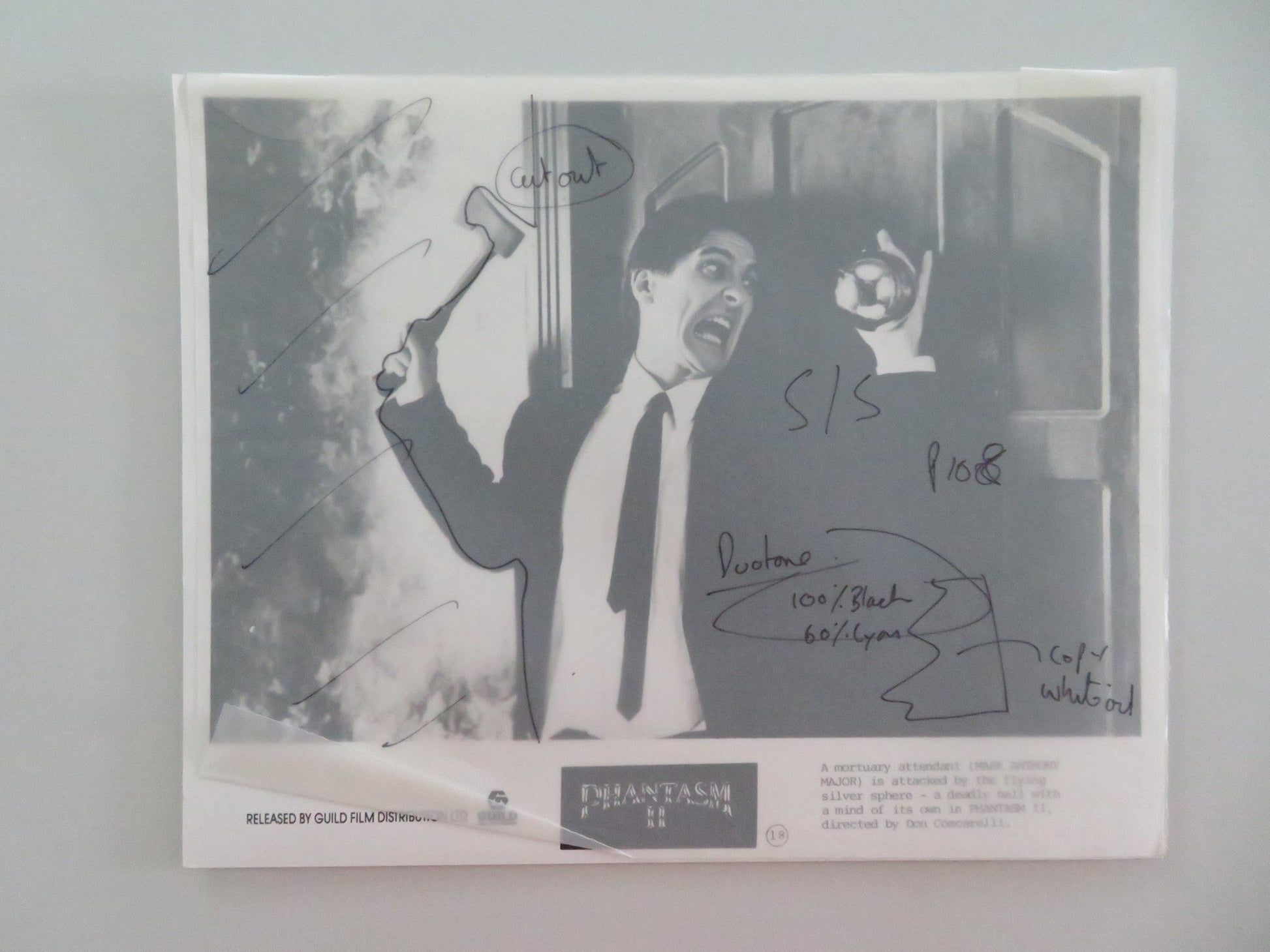 PHANTASM II MOVIE STILL PHOTO LOT OF 2 MARK MAJOR JAMES LE GROS 1988 Movie posters