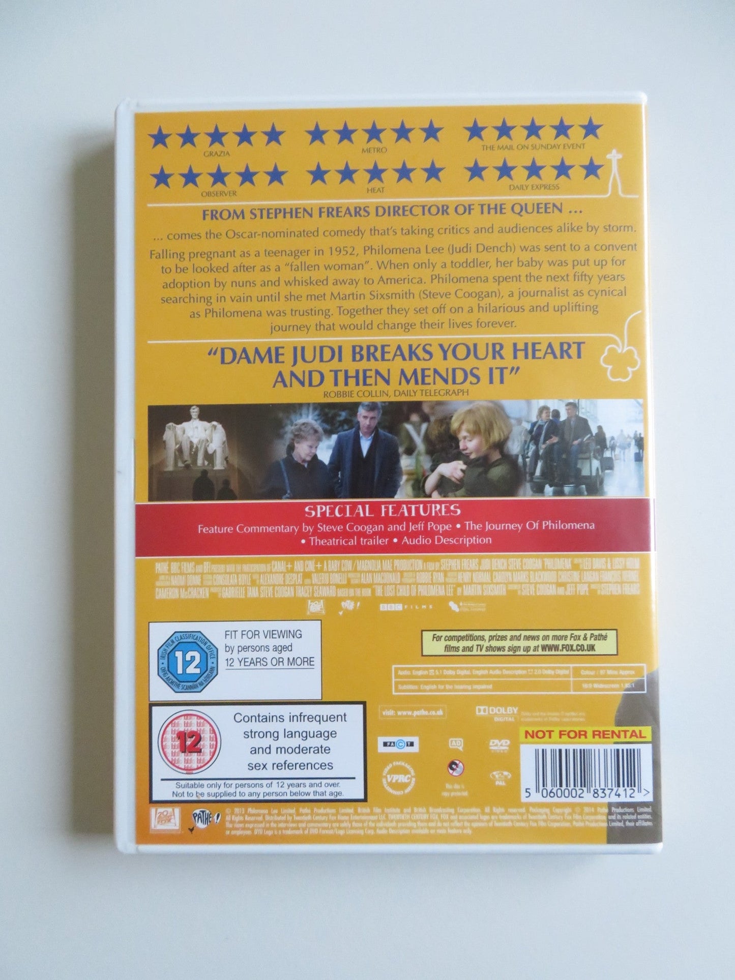 PHILOMENA (DVD) JUDI DENCH STEVE COOGAN 2013 REGION 2 Movie posters