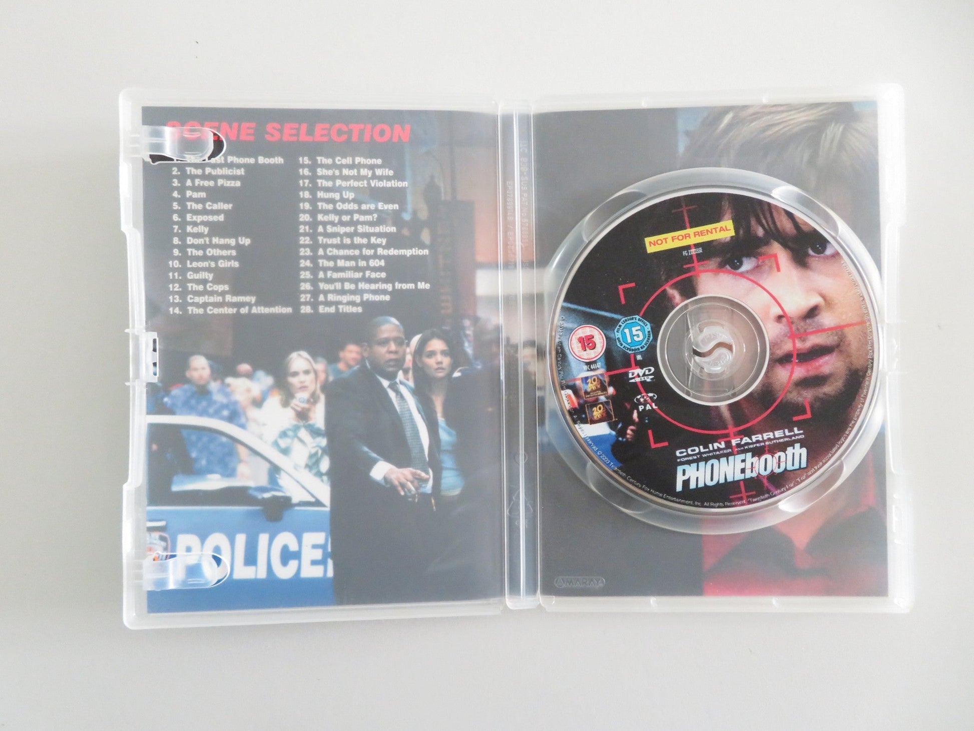 PHONE BOOTH (DVD) COLIN FARRELL FOREST WHITAKER 2002 REGION 2 Movie posters