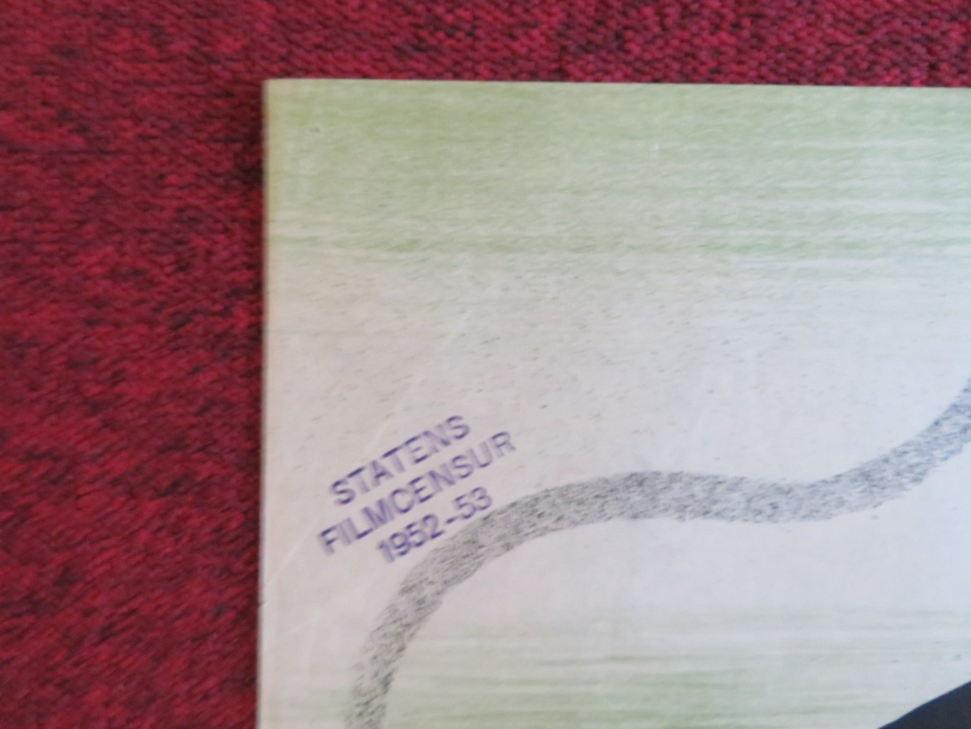 PHONE CALL FROM A STRANGER DANISH POSTER ROLLED SHELLEY WINTERS G. MERRILL 1953 Rendezvous Cinema Movie posters