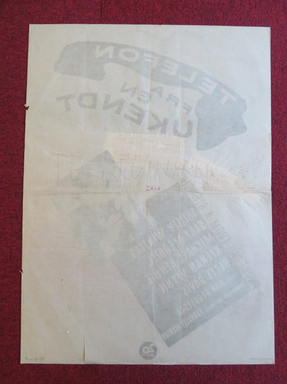 PHONE CALL FROM A STRANGER DANISH POSTER ROLLED SHELLEY WINTERS G. MERRILL 1953 Rendezvous Cinema Movie posters