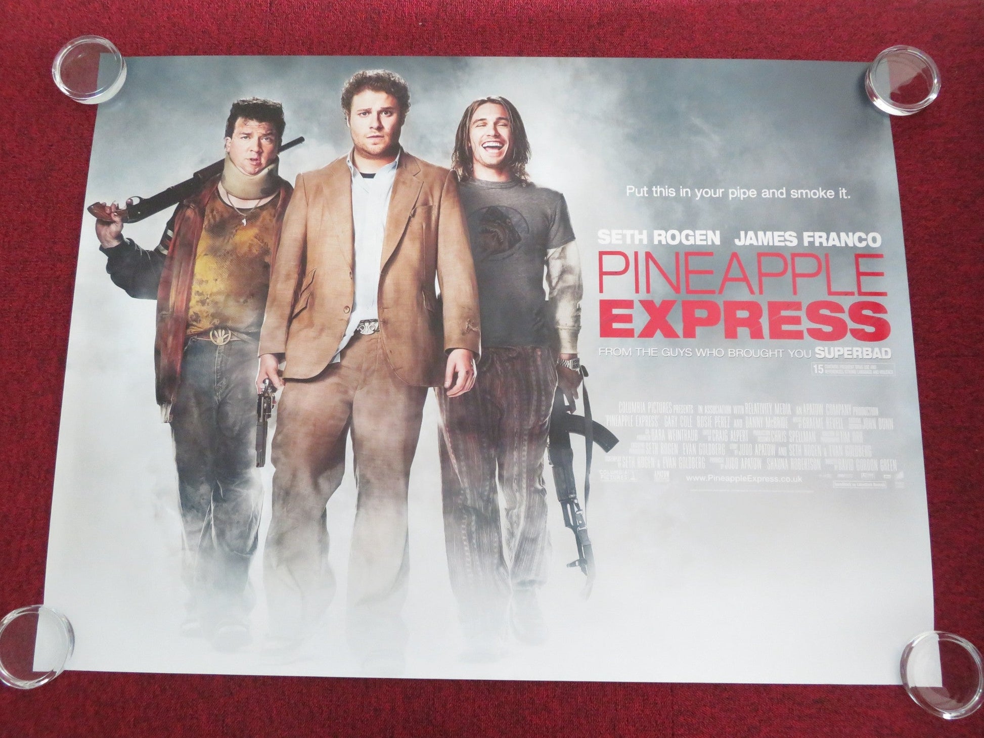 Pineapple Express UK Quad Rolled Poster Seth Rogen James Franco 2008 Movie posters