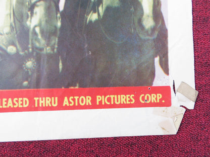 PIONEERS OF THE FRONTIER FOLDED US ONE SHEET POSTER ELLIOTT DICK CURTIS 1940 Rendezvous Cinema Movie posters