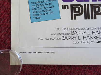 PIPE DREAMS STYLE B US ONE SHEET ROLLED POSTER GLADYS KNIGHT WAYNE TIPPIT 1976 Rendezvous Cinema Movie posters