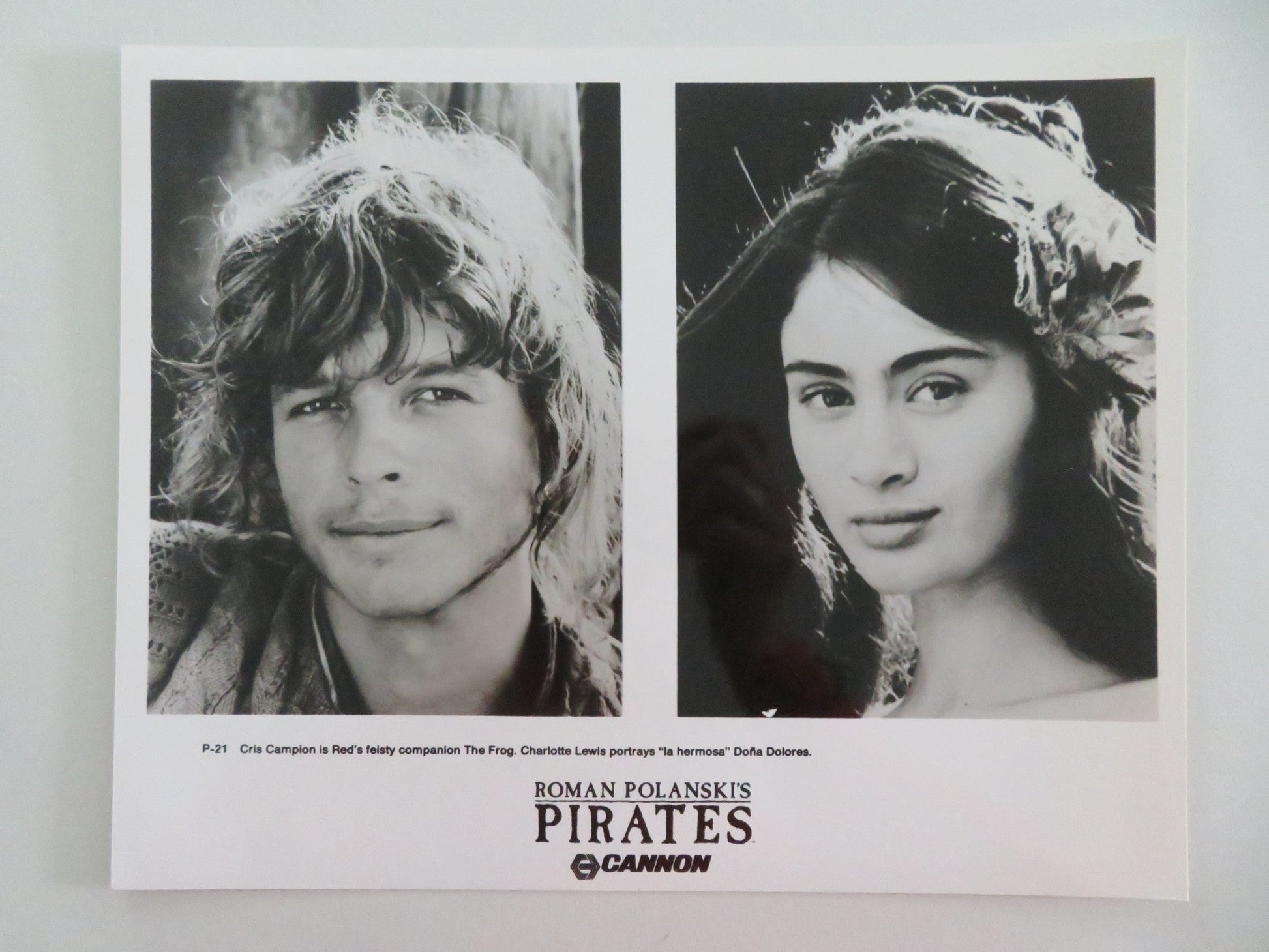 PIRATES MOVIE STILL PHOTO LOT OF 7 CANNON WALTER MATTHAU CRIS CAMPION 1986 Movie posters