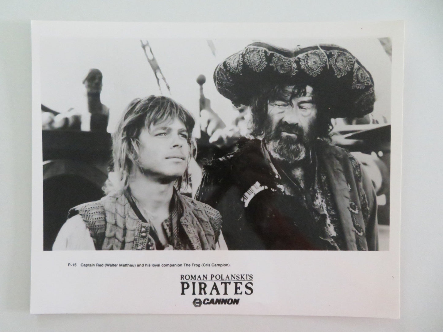 PIRATES MOVIE STILL PHOTO LOT OF 7 CANNON WALTER MATTHAU CRIS CAMPION 1986 Movie posters