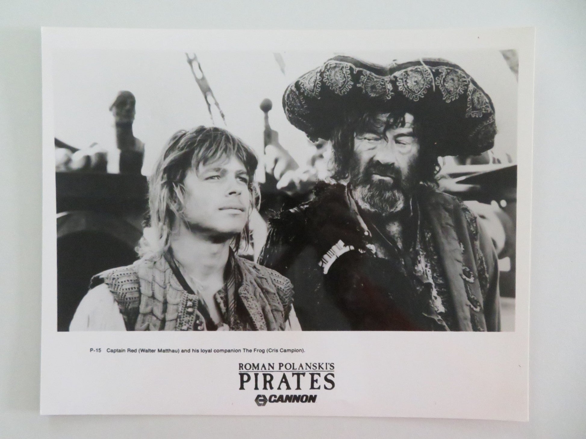 PIRATES MOVIE STILL PHOTO LOT OF 7 CANNON WALTER MATTHAU CRIS CAMPION 1986 Movie posters
