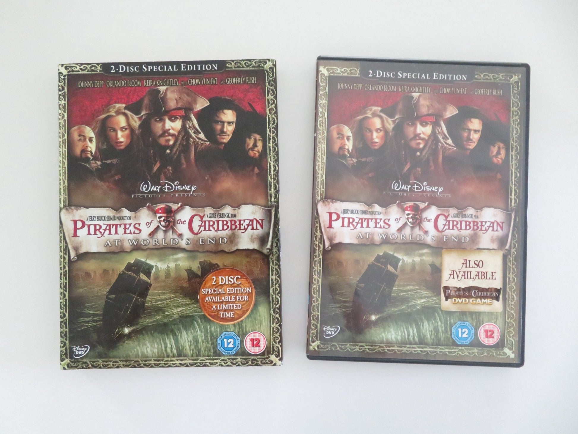 PIRATES OF THE CARIBBEAN: AT WORLD'S END - 2 DISC SPECIAL EDITION (DVD) REGION 2 Movie posters