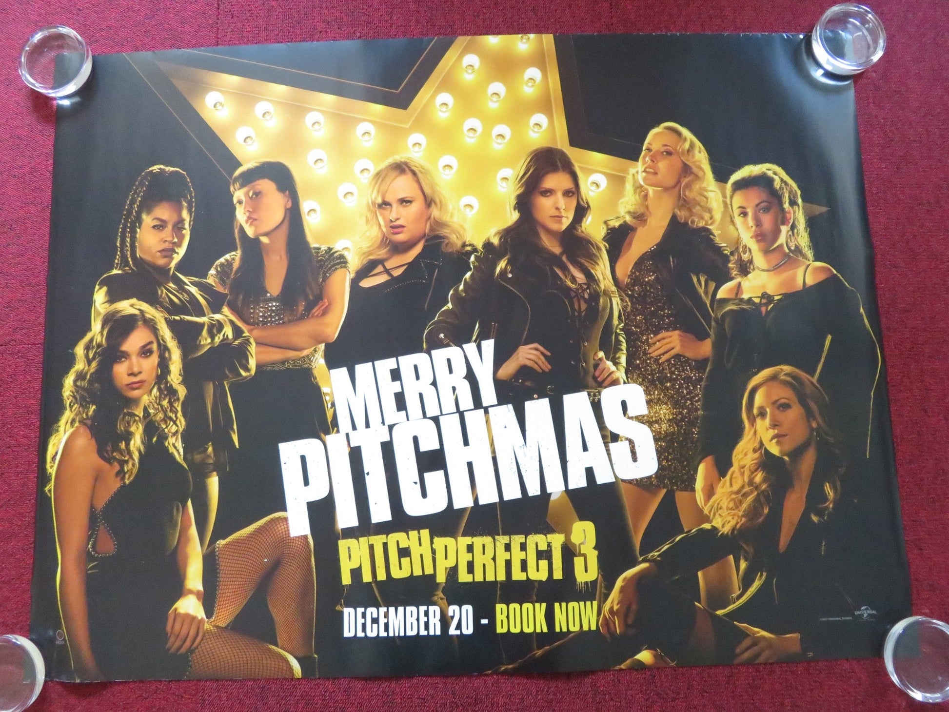 PITCH PERFECT 3 - B UK QUAD ROLLED POSTER ANNA KENDRICK REBEL WILSON 2017 Rendezvous Cinema Movie posters